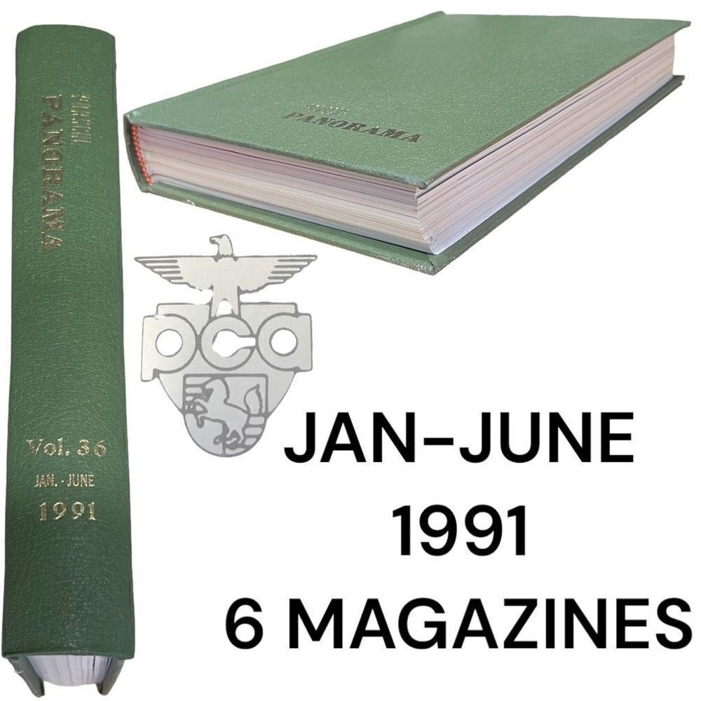 Porsche Panoramic Hardcover Bounded Magazines Vintage 1991 JAN-JUNE  PCA